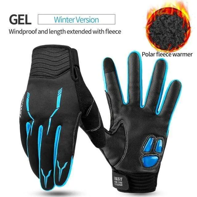 10 Colors Winter Women Men's Cycling Gloves Full Finger with GEL Pad  Shockproof MTB Mountain Bike Bicycle Gloves