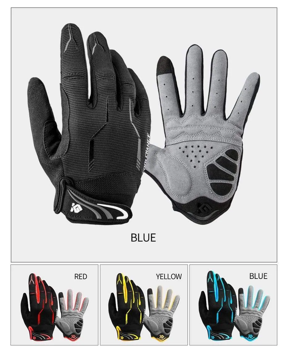 10 Colors Winter Women Men's Cycling Gloves Full Finger with GEL Pad  Shockproof MTB Mountain Bike Bicycle Gloves