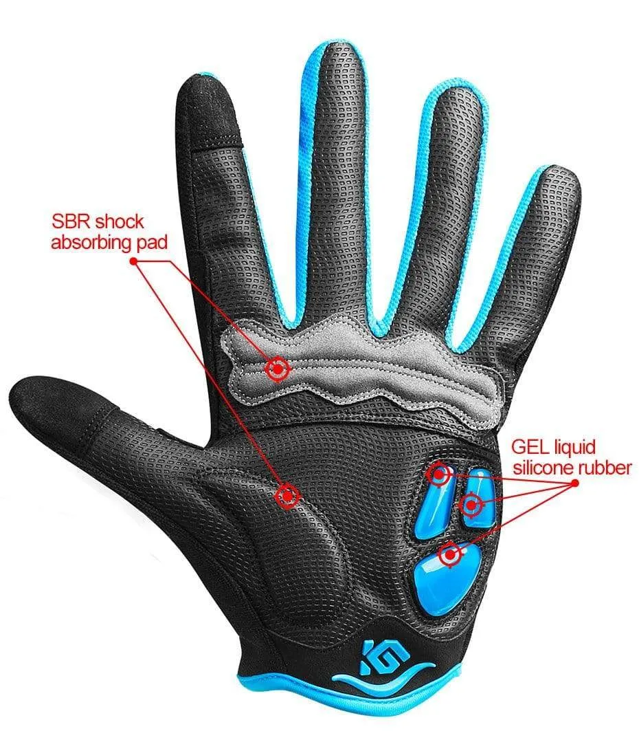 10 Colors Winter Women Men's Cycling Gloves Full Finger with GEL Pad  Shockproof MTB Mountain Bike Bicycle Gloves