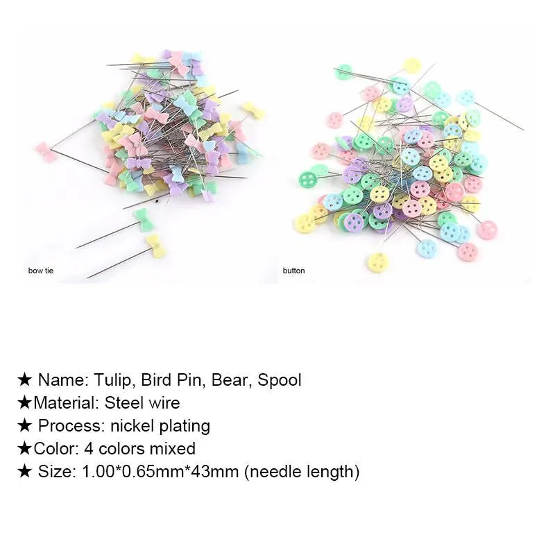 100Pcs Stainless Steel Dressmaking Pins Embroidery Patchwork Pins Accessories Tools Sewing Marker Ne