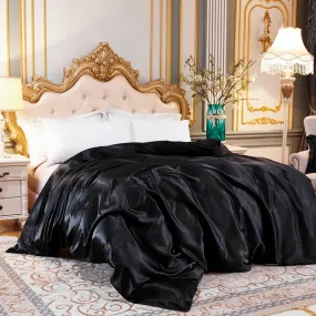 1Pc Duvet Cover Solid Color Satin Rayon Single Double Queen King Size Quilt Cover Advanced Home Bed