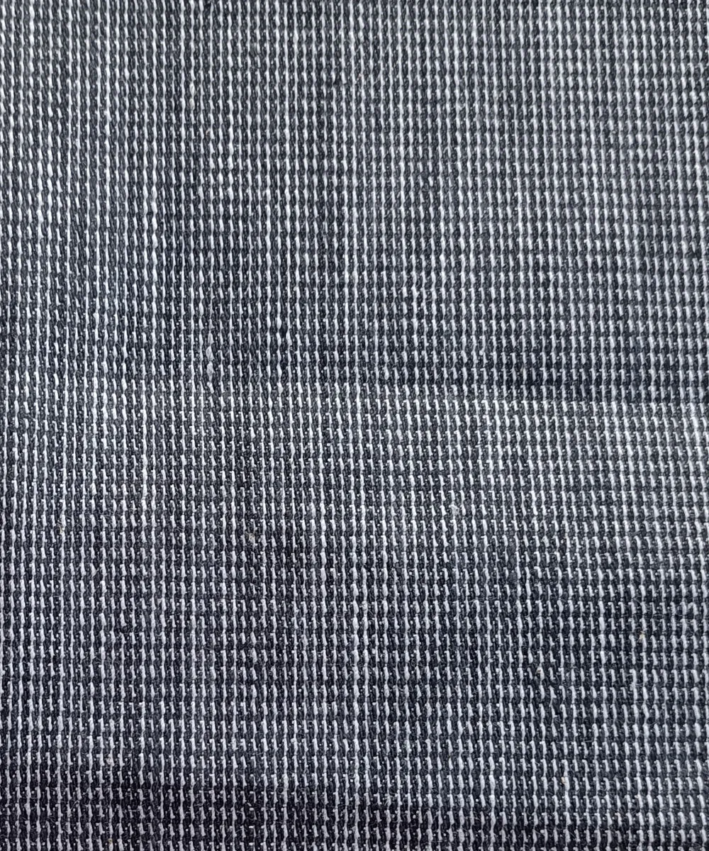 2.5m Black white handspun handloom stripe cotton kurta material