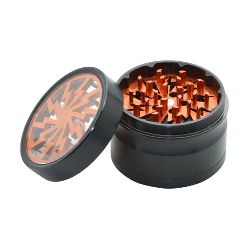 4-piece Lightning Bolt Herb Grinder