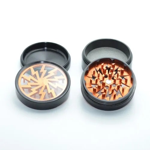 4-piece Lightning Bolt Herb Grinder