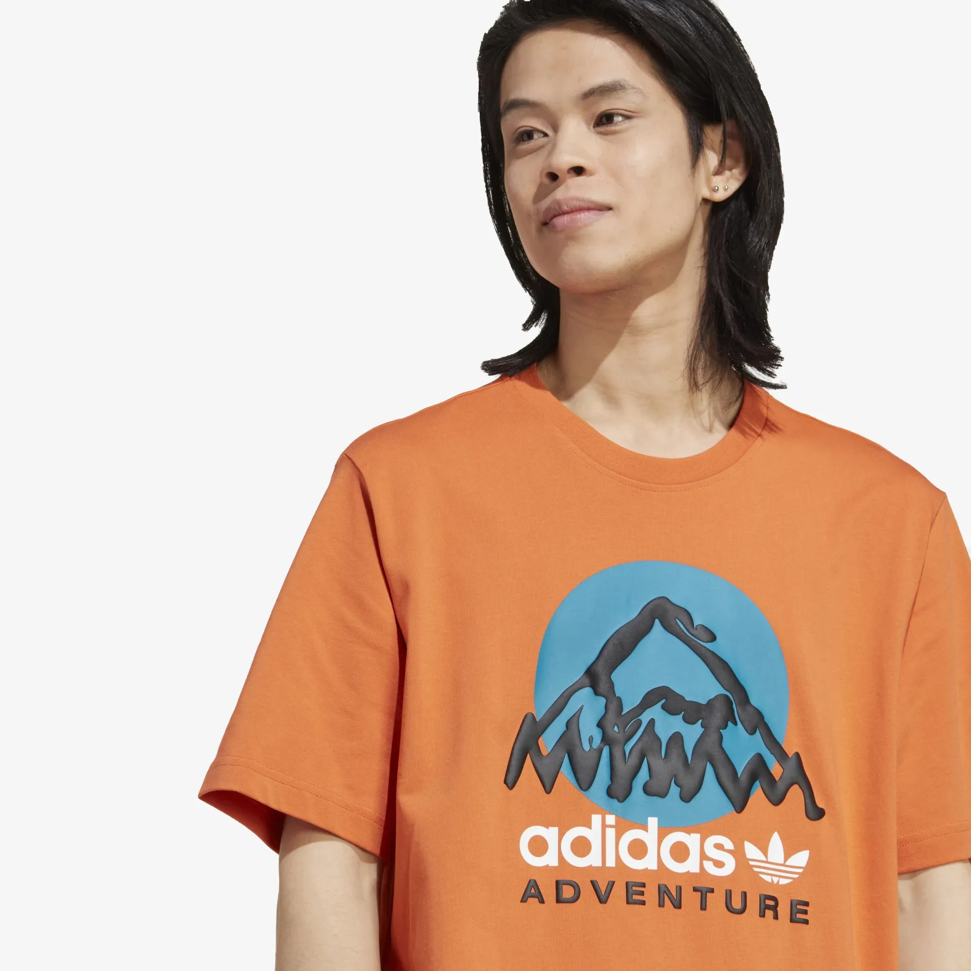 ADIDAS ADVENTURE MOUNTAIN FRONT TEE 'CRAFT ORANGE'