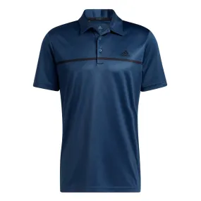 adidas Golf Chest Print Polo Shirt - Crew Navy