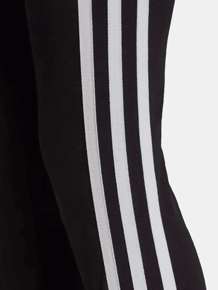 Adidas Kids 3 Stripe Leggings - Black / White