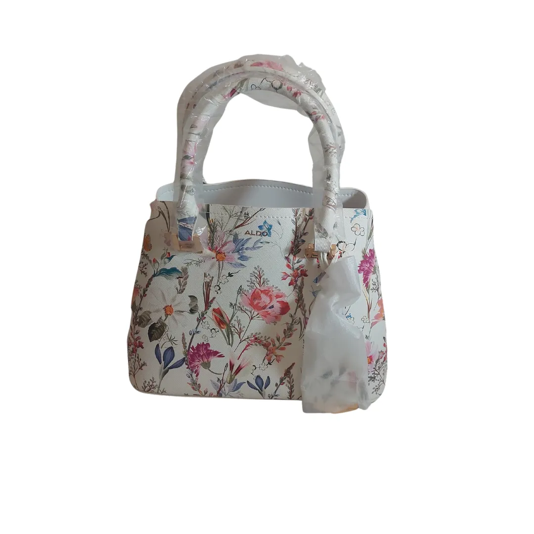 ALDO White Floral Printed 'Anneterial' Small Satchel | Brand new |