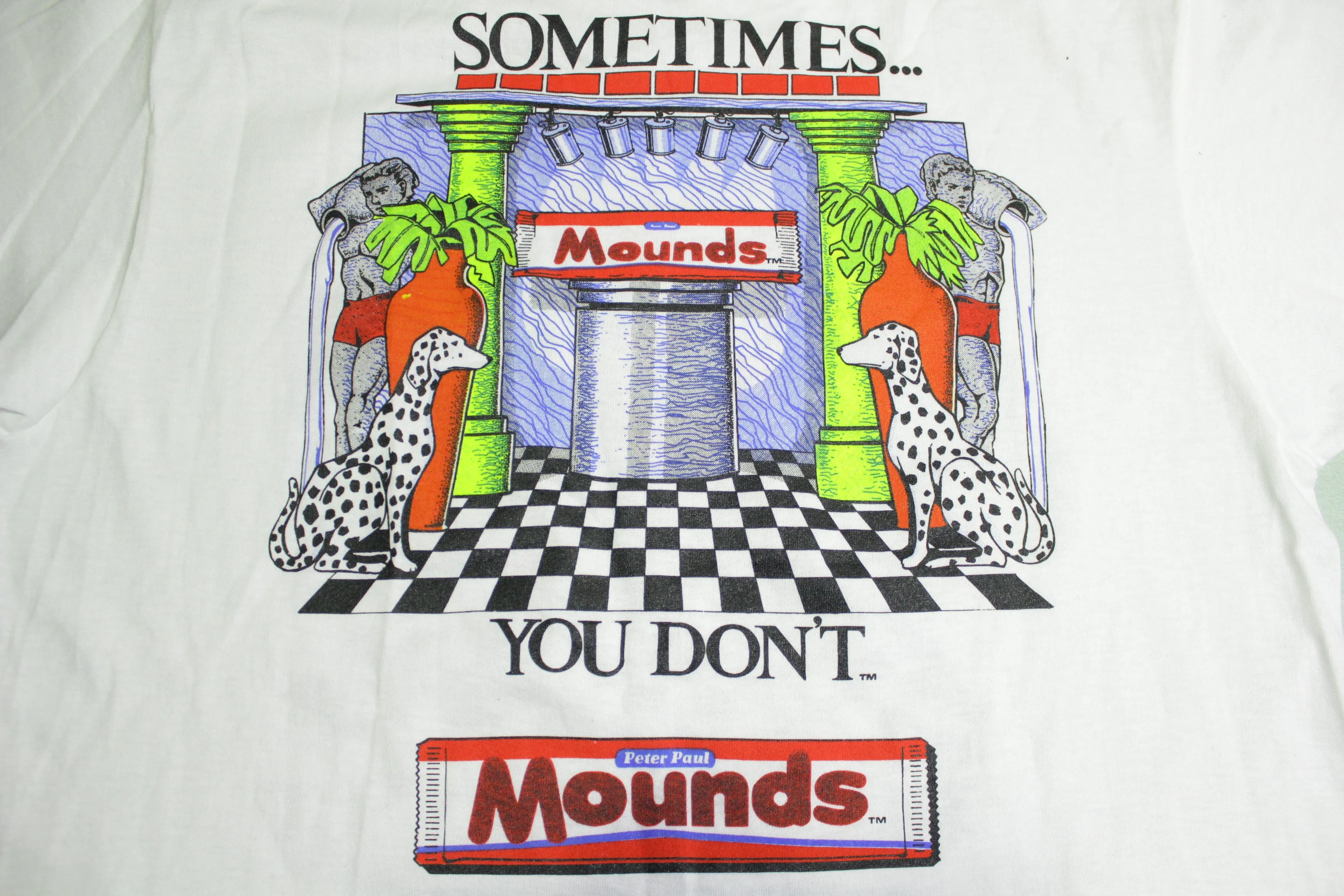 Almond Joy Mounds Sometimes You Feel Like A Nut 90s Vintage Single Stitch USA T-Shirt