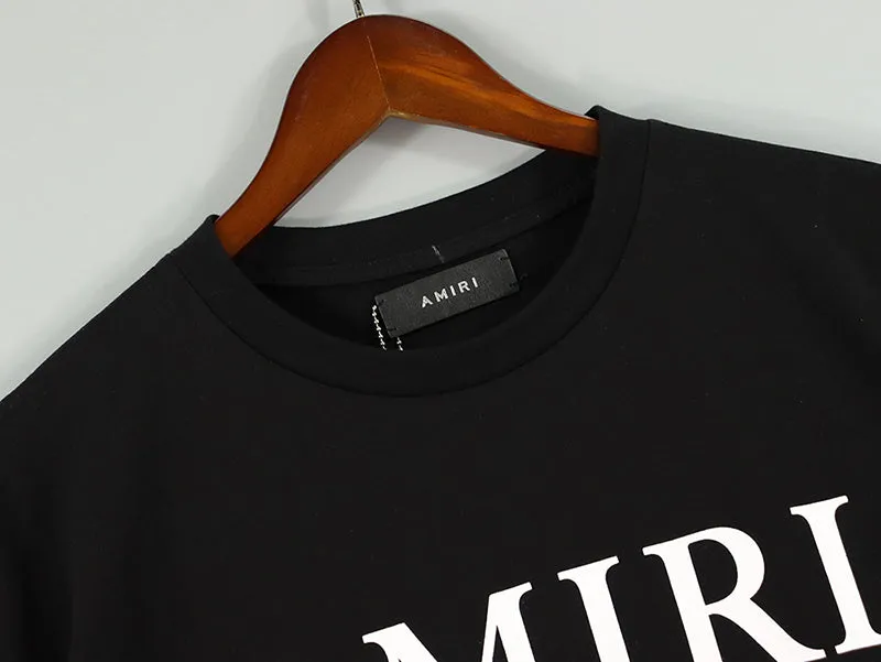 AMIRI Black Cotton T-shirt