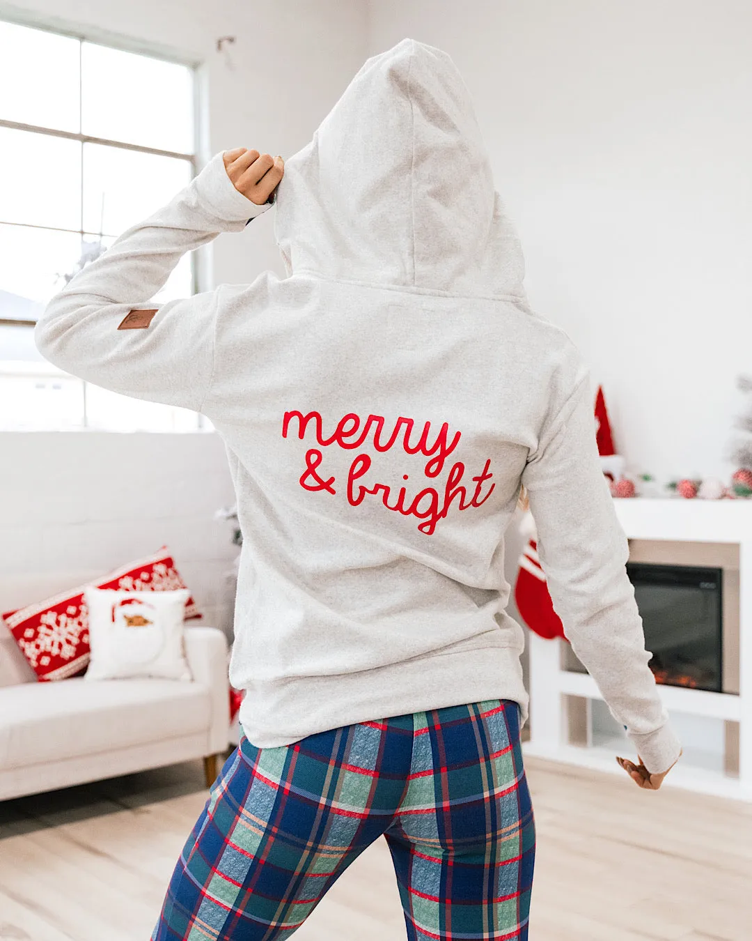 Ampersand Ave Merry & Bright FullZip Sweatshirt FINAL SALE