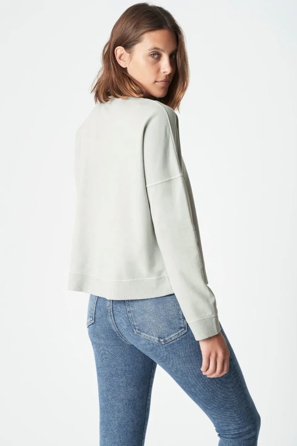 Belle Soft Lichen Sage Cotton Sweat