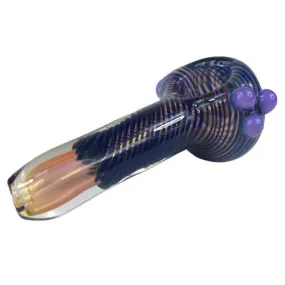 Blue Chameleon Glass Spoon Pipe