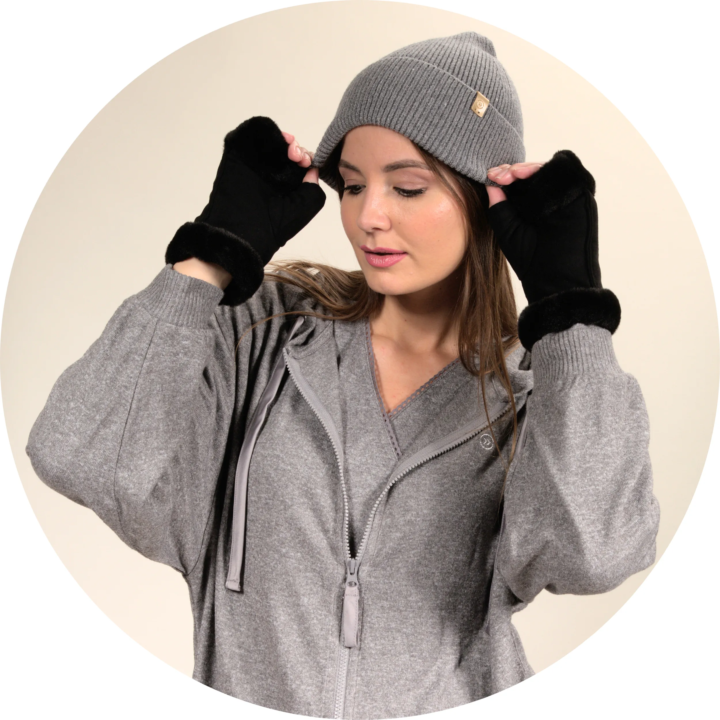 Bonnet Femme Soft Touch Gris