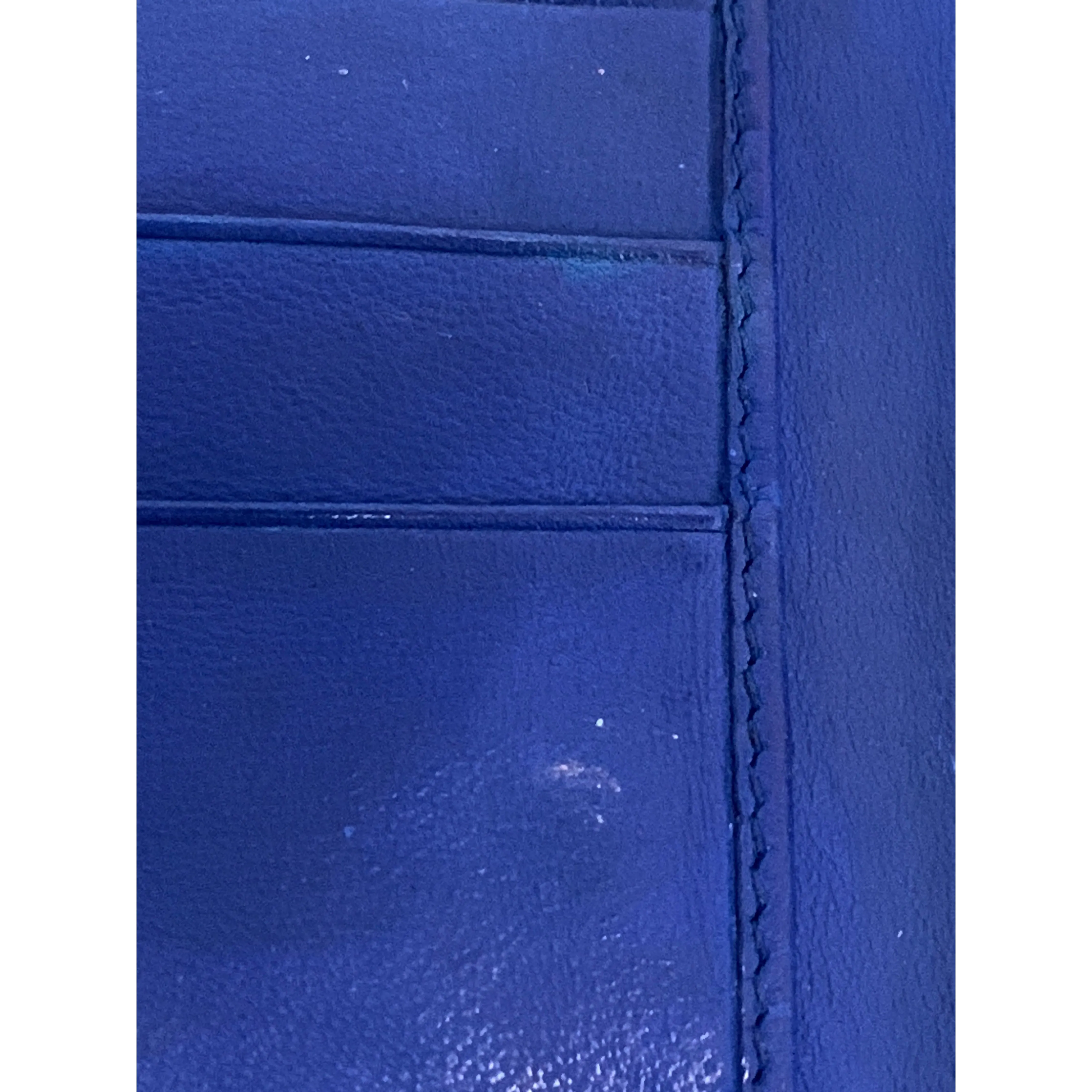 #BOTTEGA VENETA/Bifold Wallet/BLU/Leather