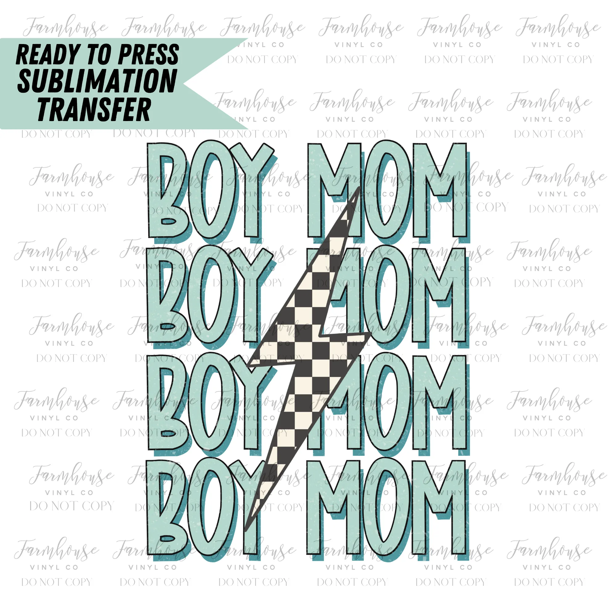 Boy Mom & Mama'S Boy Ready To Press Sublimation Transfer