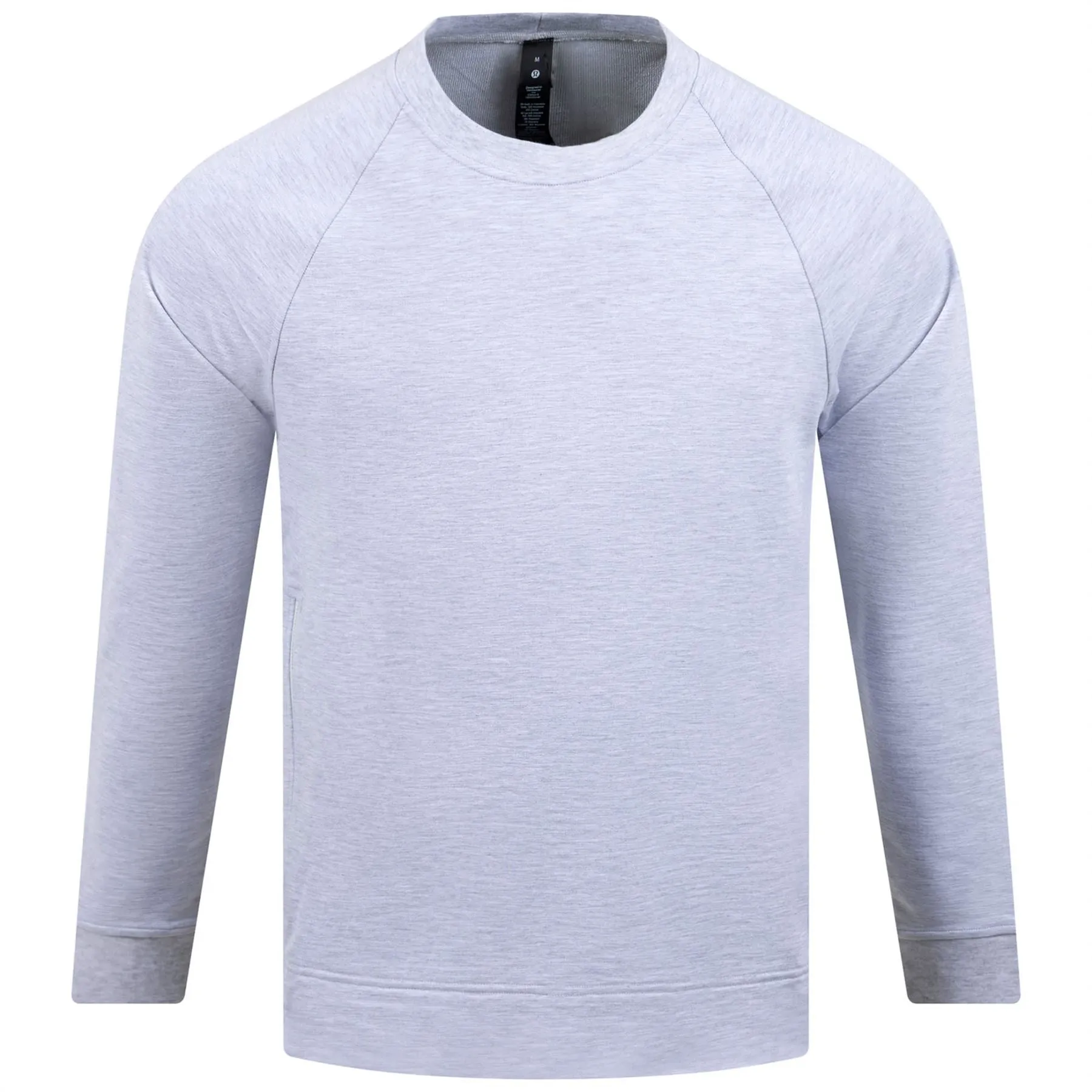 City Sweat Crew Heathered Ultra Light Grey/Sea Salt - W22