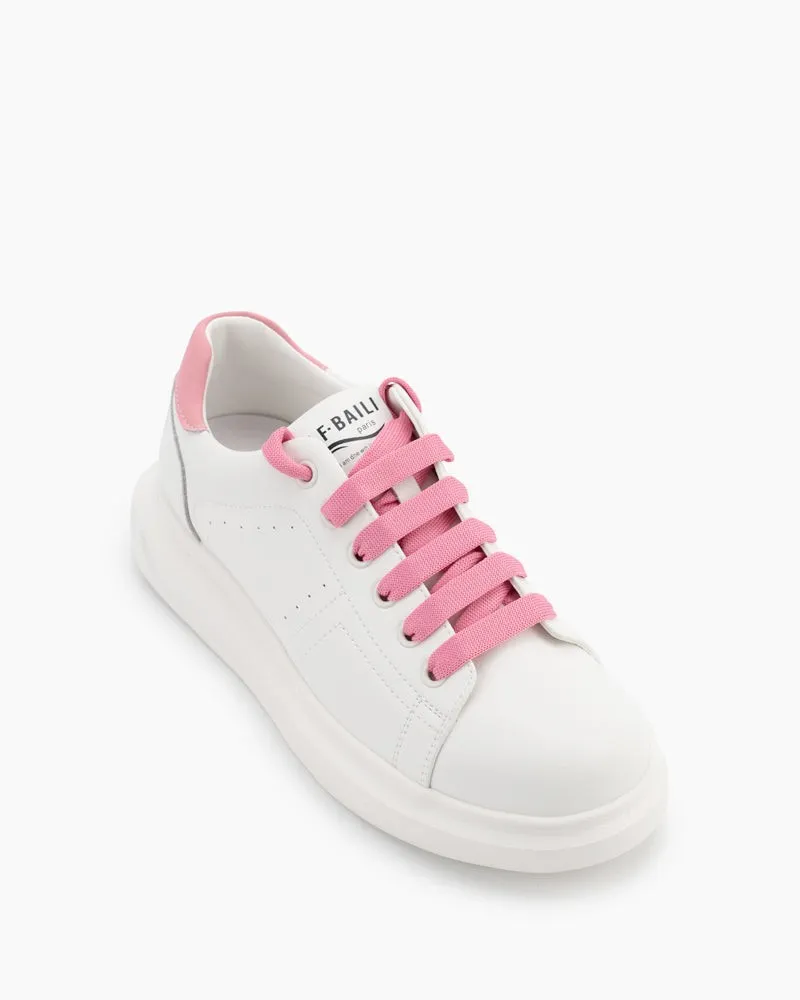 Classic  Lightweight Leather Walking Platform Sneakers