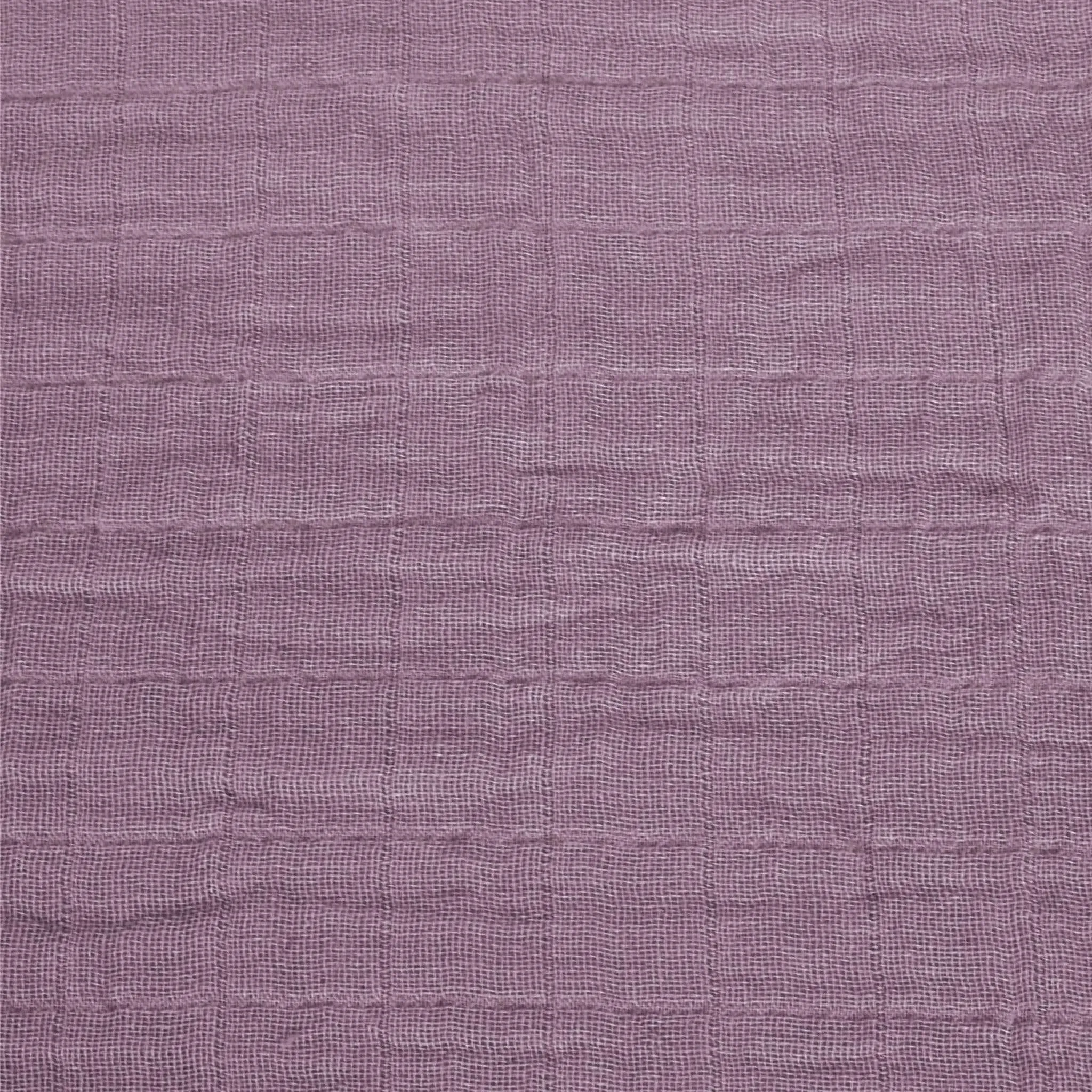 Cotton muslin change pad cover - plum