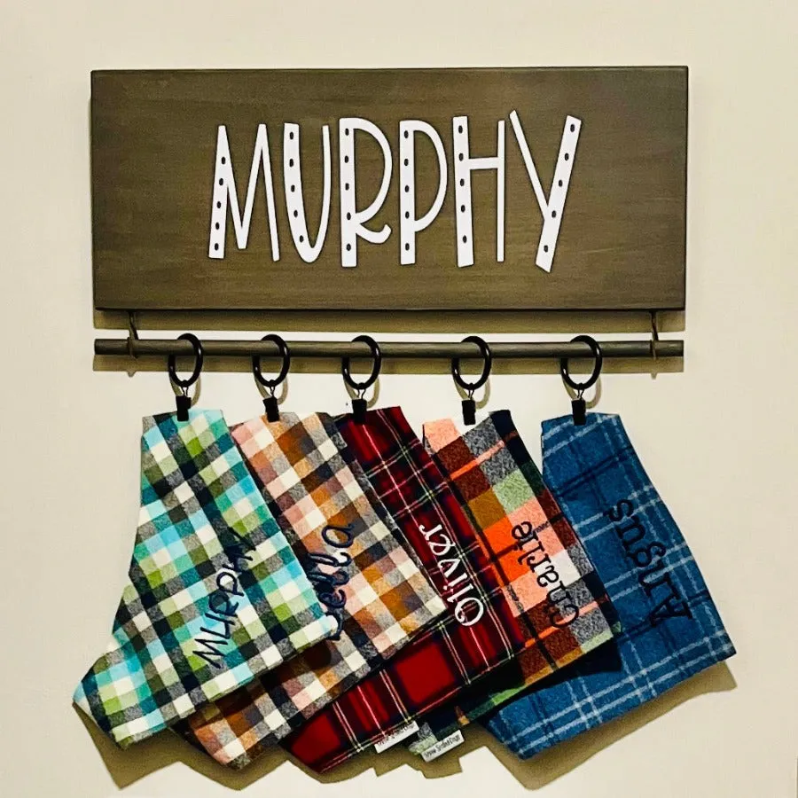 Custom Dog Bandana Hanger Personalized for Your Dog