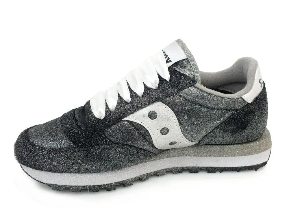 CUSTOM / SAUCONY Jazz Original Black Silver Spray S2044-449