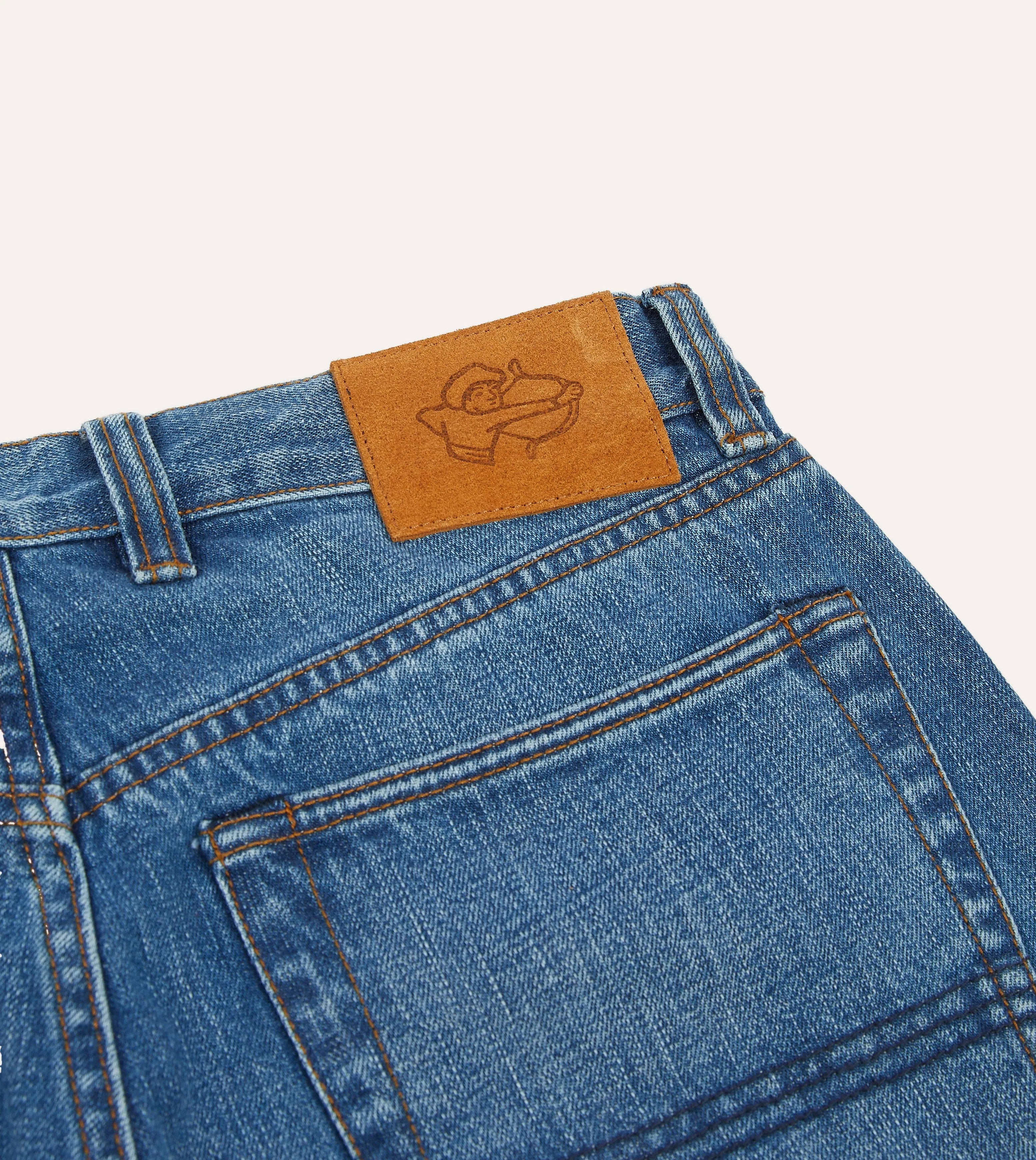 Custom Wash 14.2oz Japanese Selvedge Denim Five-Pocket Jeans