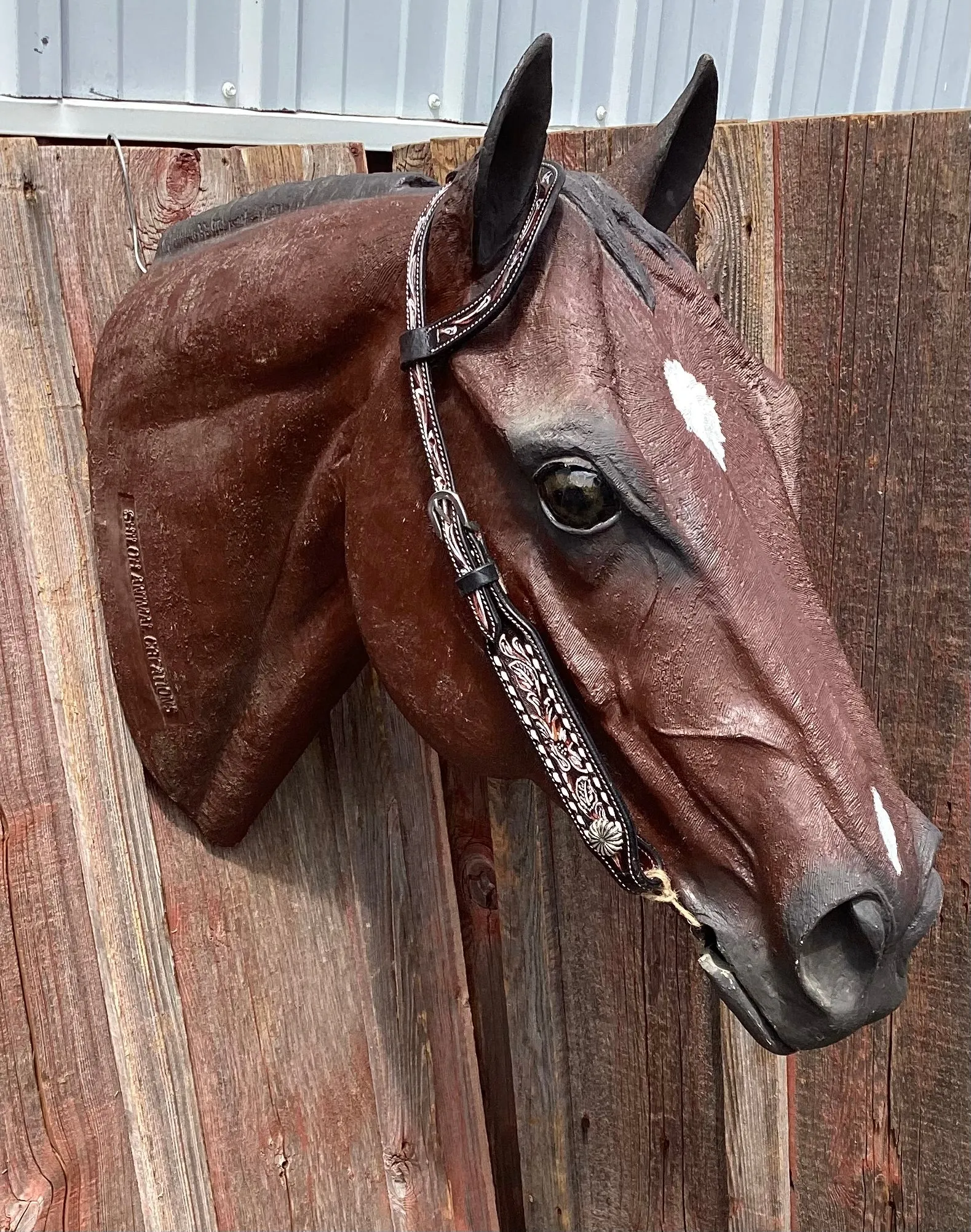 Dark Oiled Single Ear Headstall