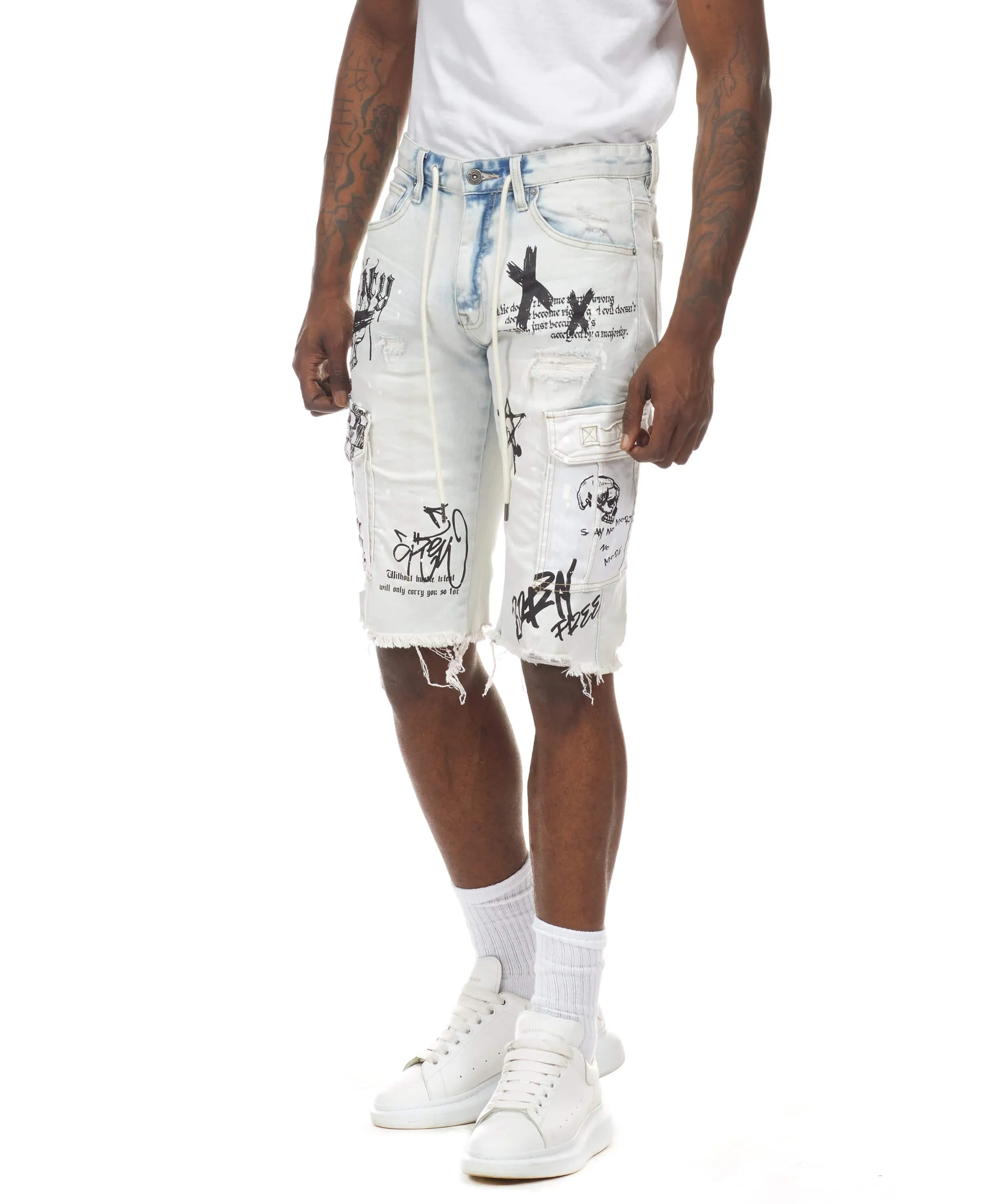 Doodle Cargo Utility Shorts - Rivington Blue