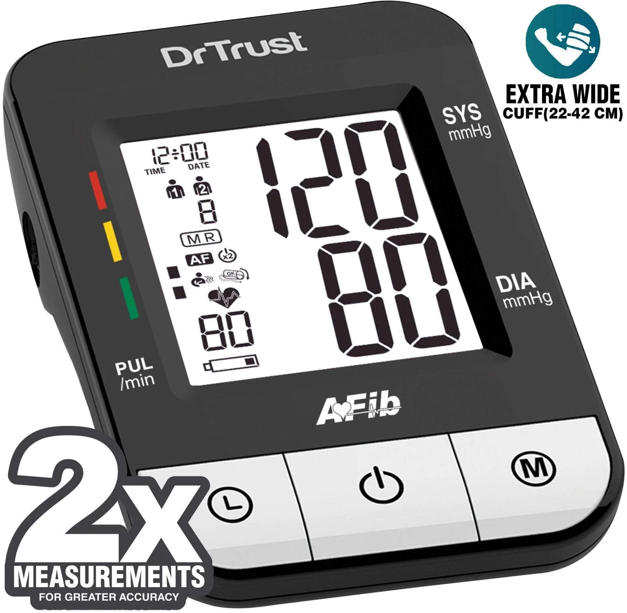 Dr Trust USA Afib iCheck BP Monitor Blood Pressure Machine BP Testing 119