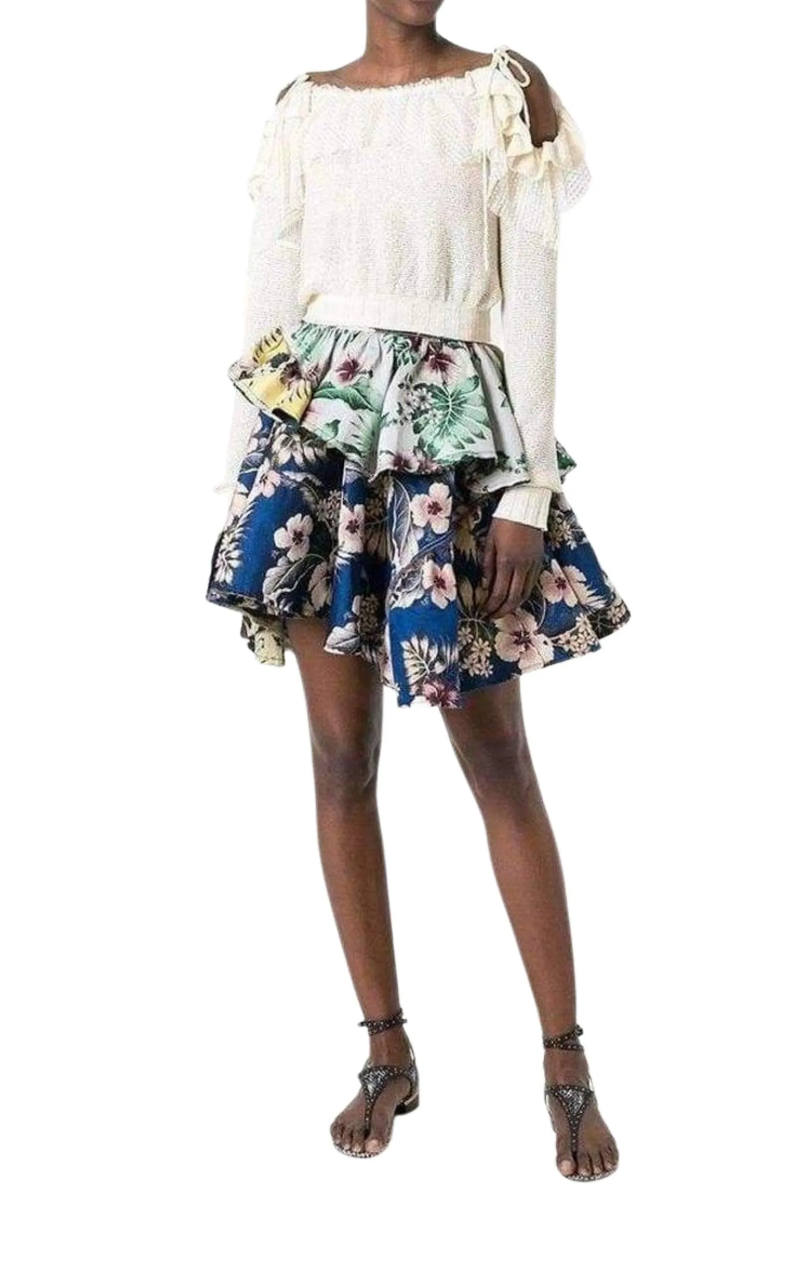 Floral Print Skirt