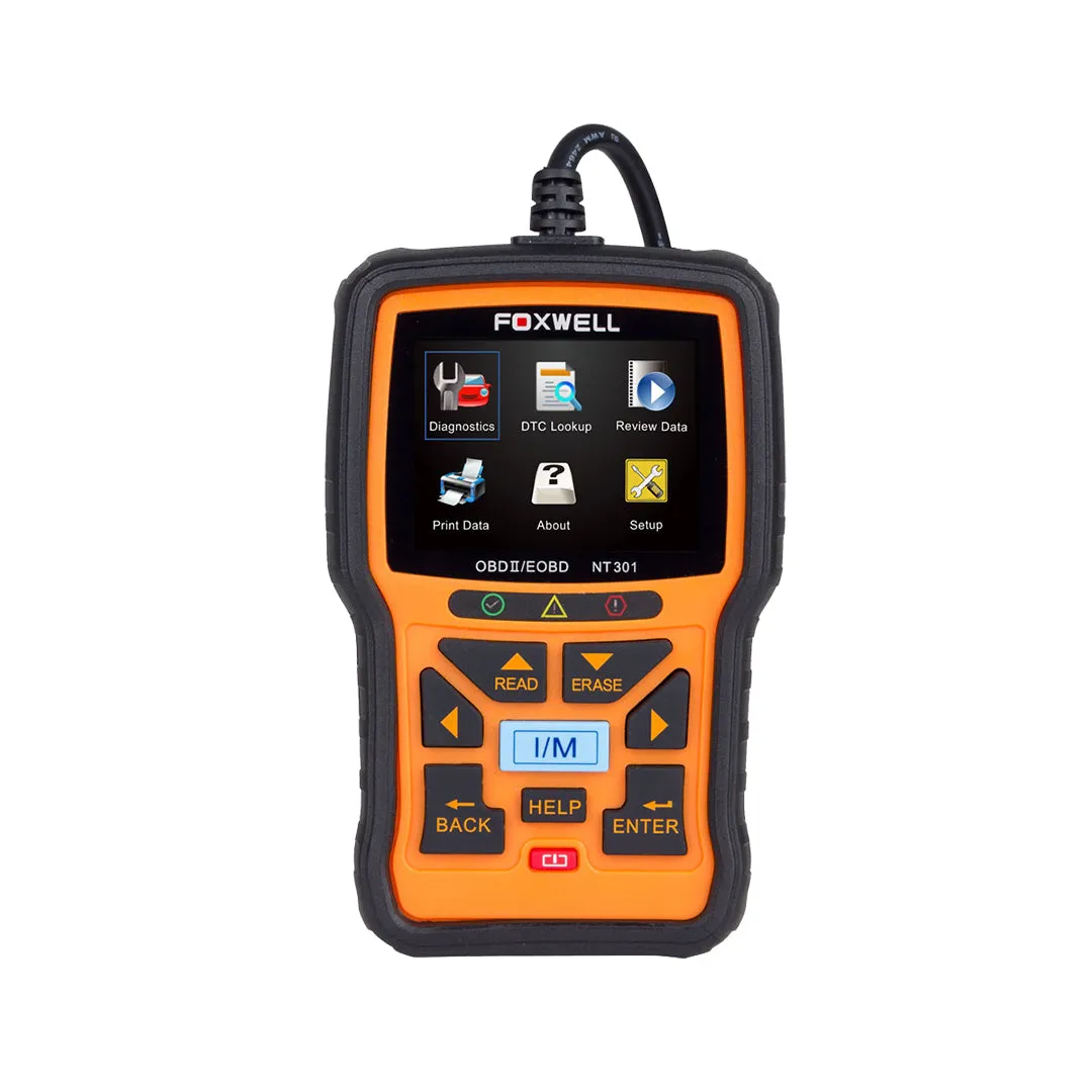 Foxwell NT301 OBD2 & EOBD Scanner Professional Enhanced Diagnostic Code Reader Tool Upgraded Version Of NT201