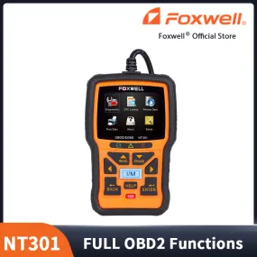 Foxwell NT301 OBD2 & EOBD Scanner Professional Enhanced Diagnostic Code Reader Tool Upgraded Version Of NT201