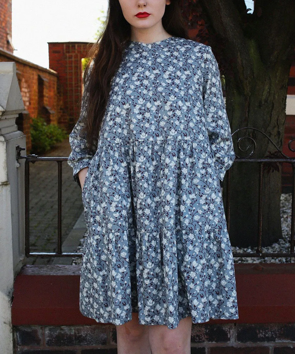 GEORGIE GREY FLORAL DRESS