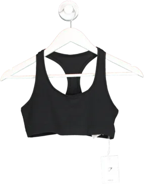 gymshark Black Cotton Bralette UK S