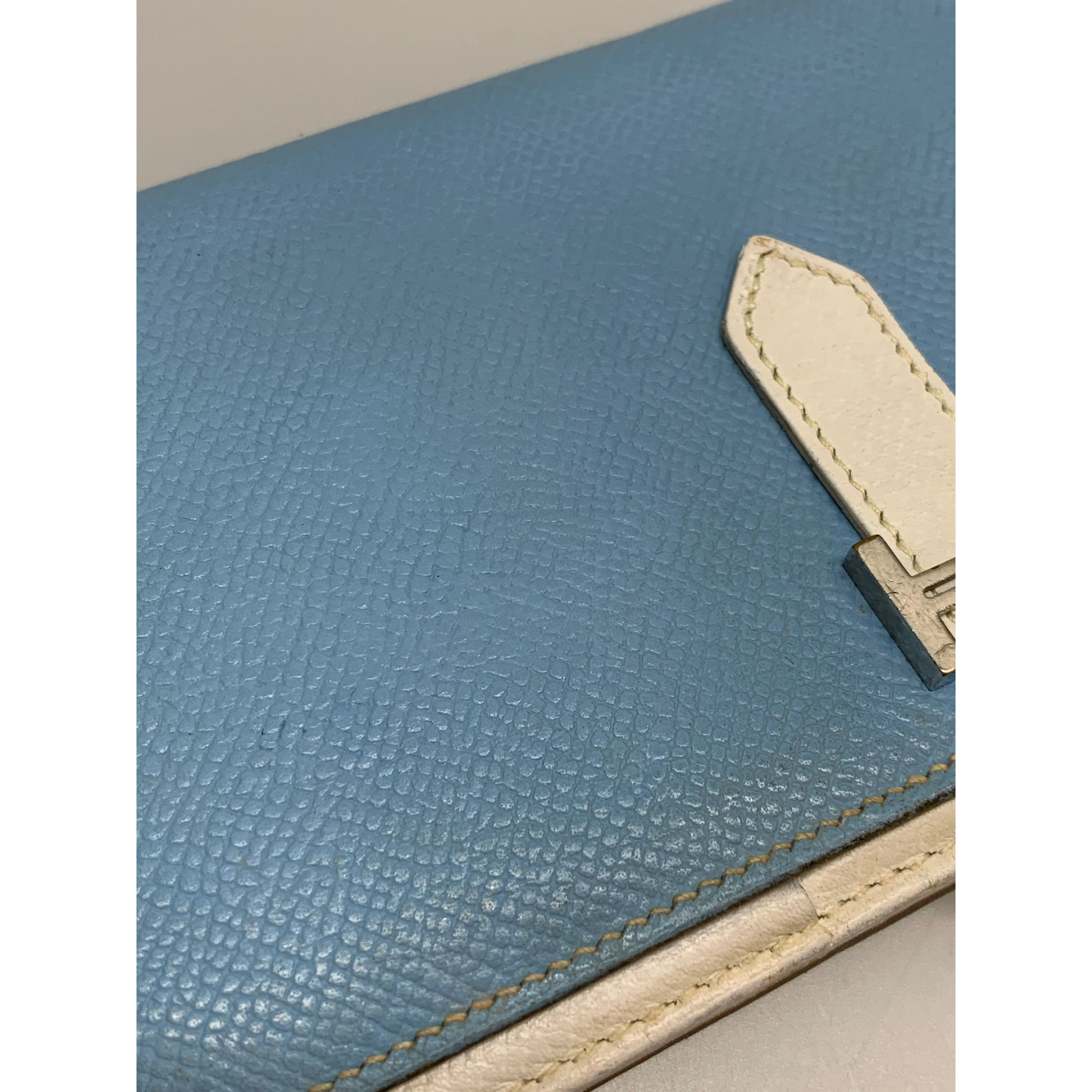 #HERMES/Long Wallet/BLU/Leather