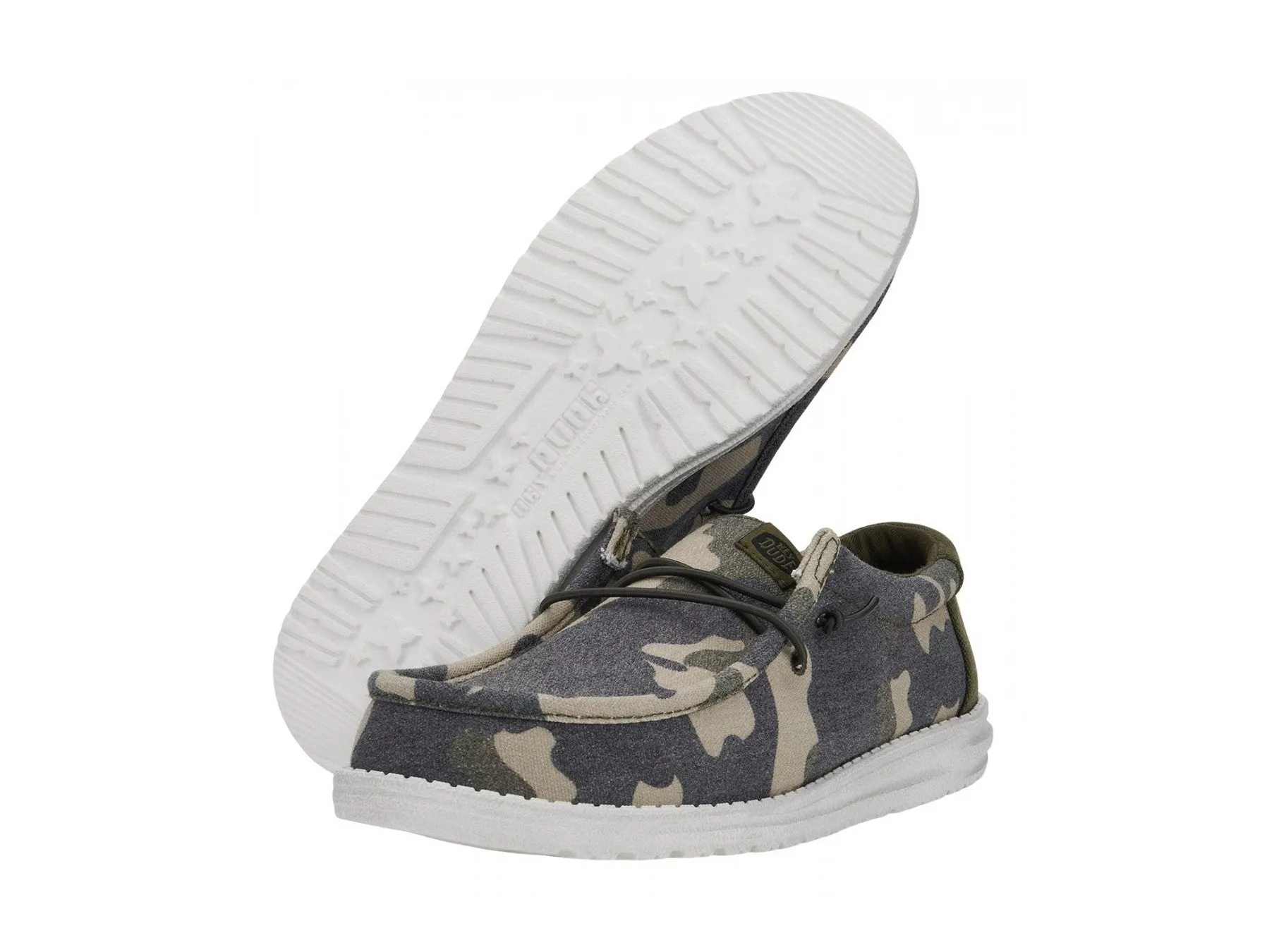 Hey Dude Wally Washed Scarpe Uomo Estive Tessuto Camouflage