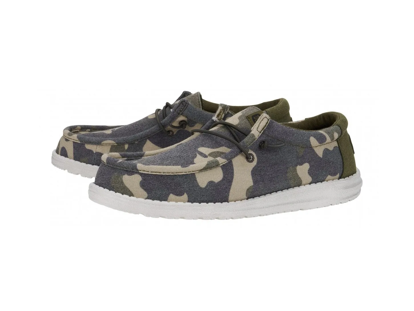 Hey Dude Wally Washed Scarpe Uomo Estive Tessuto Camouflage