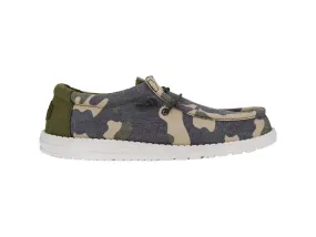 Hey Dude Wally Washed Scarpe Uomo Estive Tessuto Camouflage