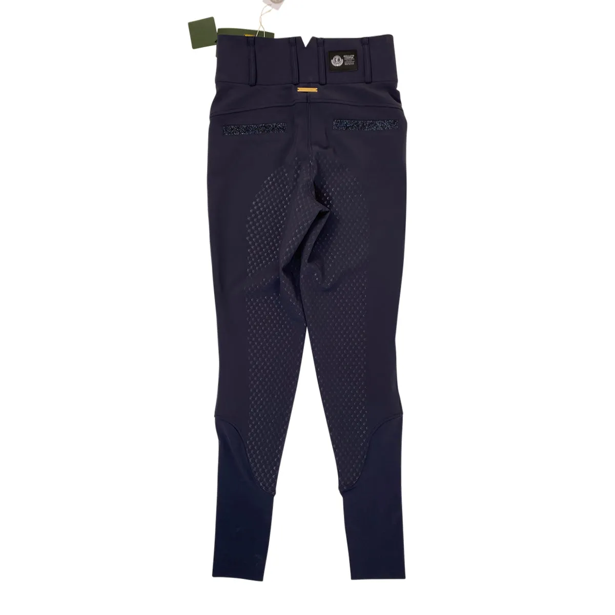 Holland Cooper 'Premium' High Rise Breeches in Yale Blue - Women's US 22