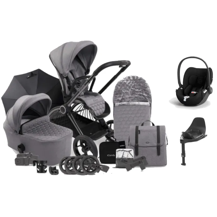 iCandy Core Cloud T Complete Travel System - Light Grey