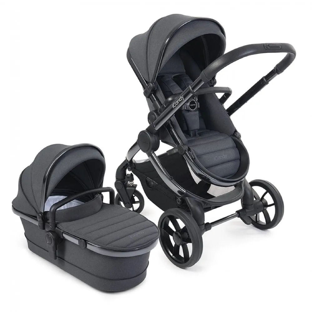 iCandy Peach 7 Cybex Cloud T Plus Complete Travel System Bundle - Dark Grey