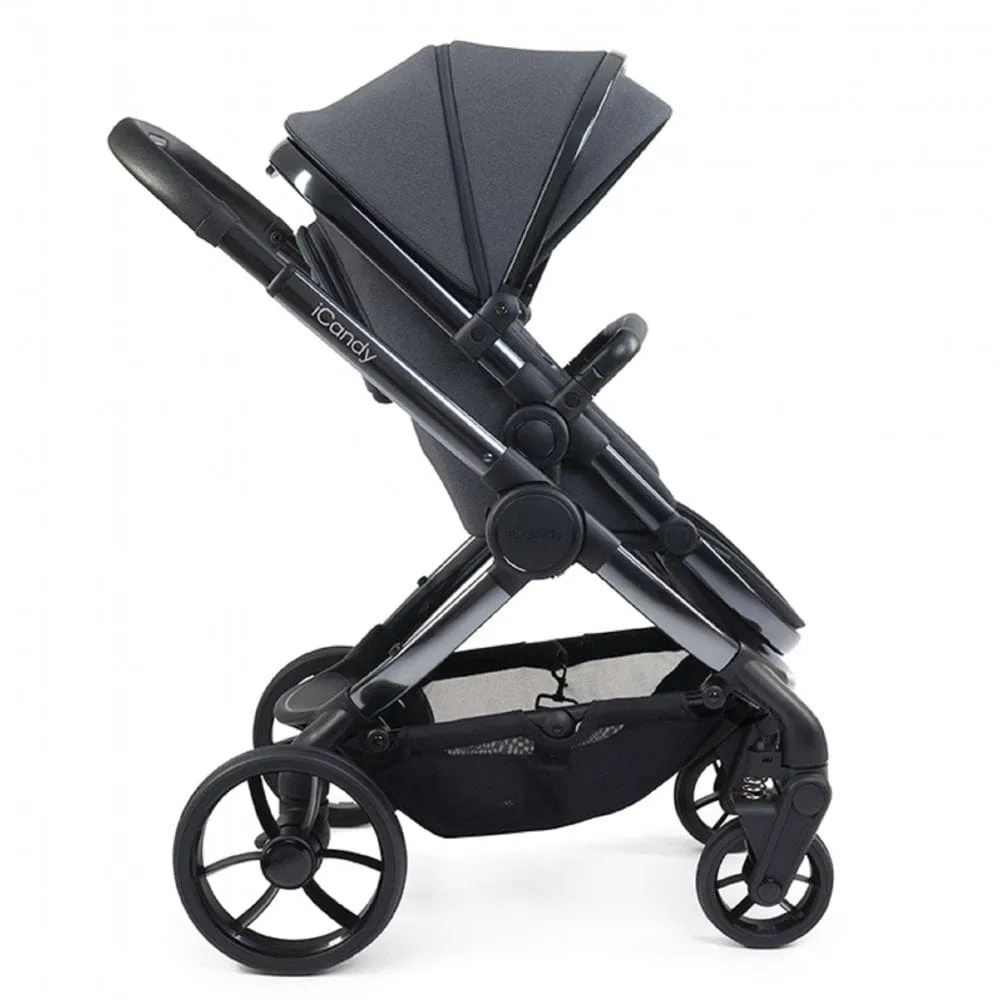 iCandy Peach 7 Cybex Cloud T Plus Complete Travel System Bundle - Dark Grey