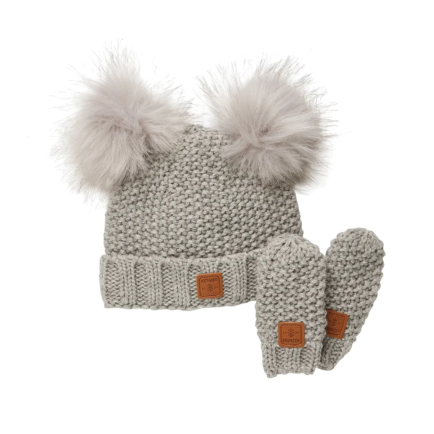 Infant Adorable Knit Toque & Mittens Set