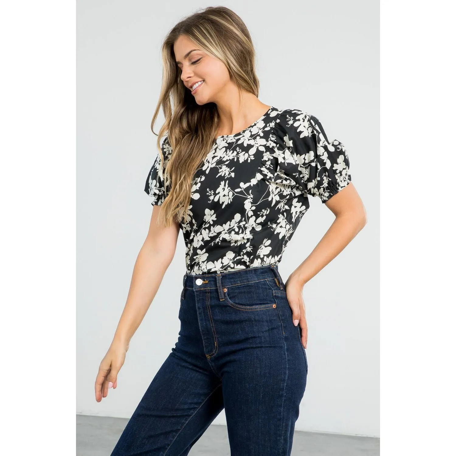 Kara Floral Print THML Top-SALE