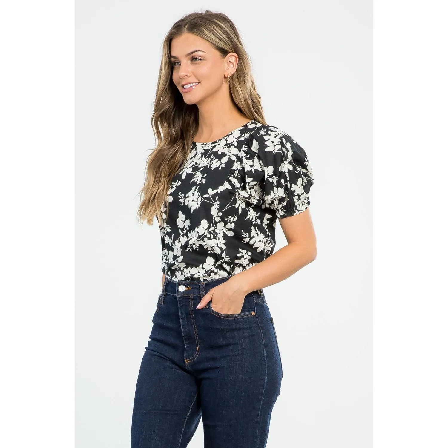 Kara Floral Print THML Top-SALE