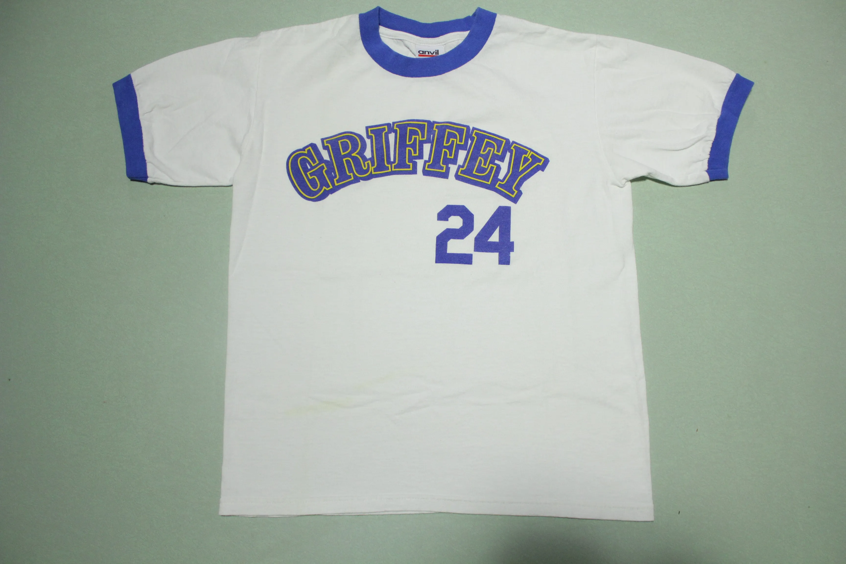 Ken Griffey Jr. 24 Vintage 90's Seattle Mariners Ringer T-Shirt