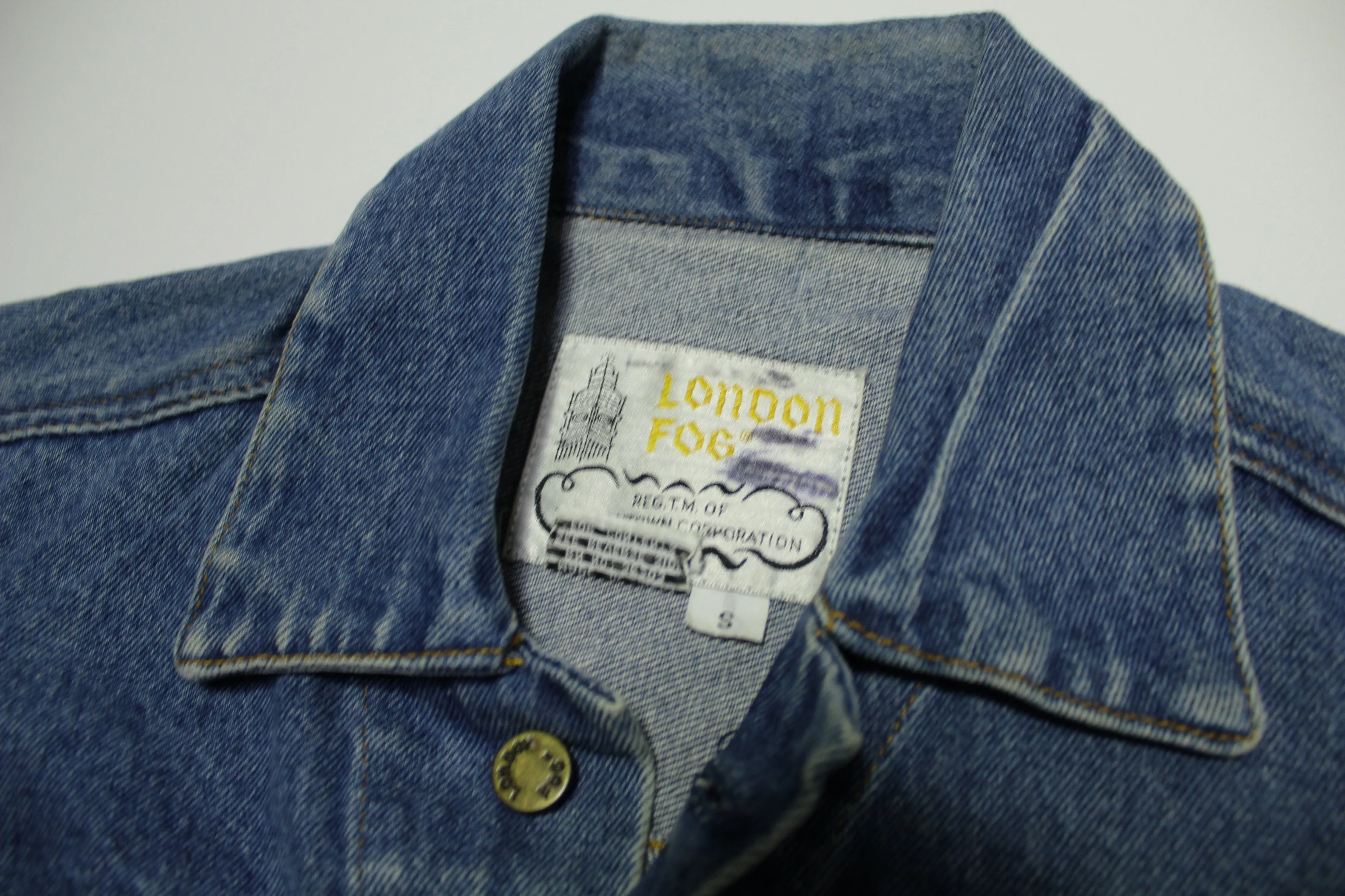 London Fog Vintage Denim Trucker Jean Jacket