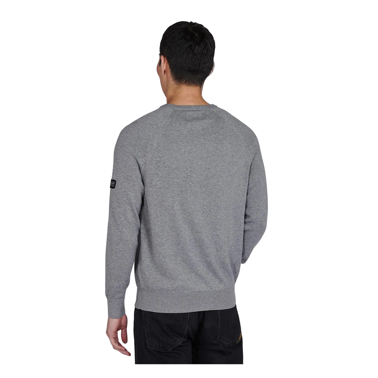 Maglione Barbour International Cotton Crew Neck Grigio