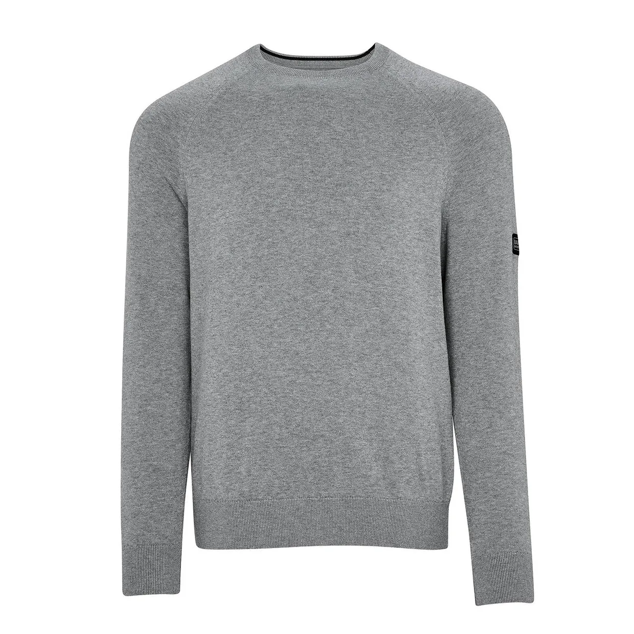 Maglione Barbour International Cotton Crew Neck Grigio