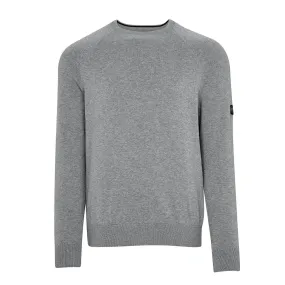 Maglione Barbour International Cotton Crew Neck Grigio